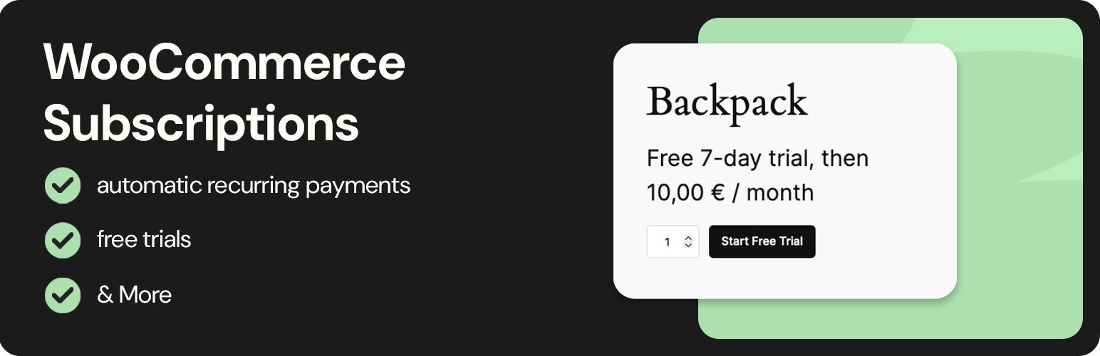 Commerce Subs Easy Subscriptions – WooCommerce Plugin by Appalify